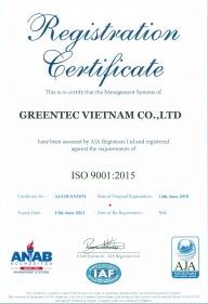 Chứng chỉ kĩ thuật - Quạt Công Nghiệp Greentec Việt Nam - Công Ty TNHH Greentec Việt Nam